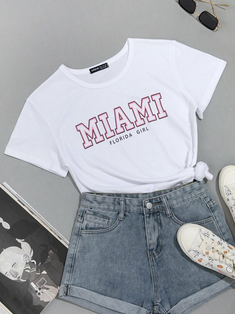 Дамска тениска Miami girl