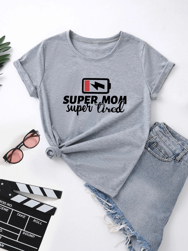 Дамска тениска Super tired mom