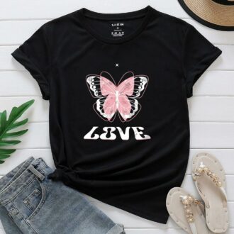 Дамска тениска Butterfly Love DTG