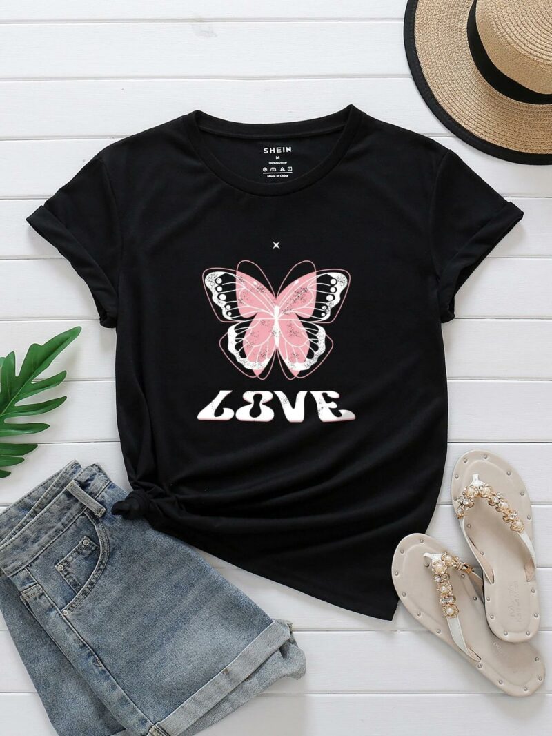 Дамска тениска Butterfly Love DTG