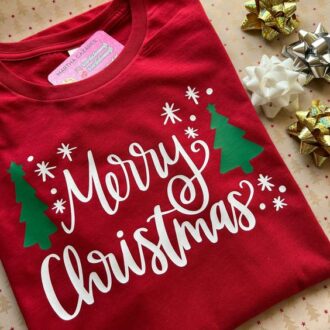 Дамска тениска Merry Christmas*pines