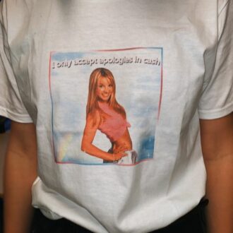 Дамска тениска Apologies in Cash*Britney DTG