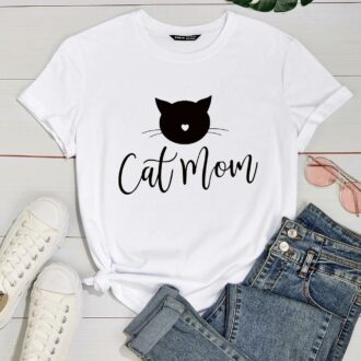 Дамска тениска Cat Mom*23