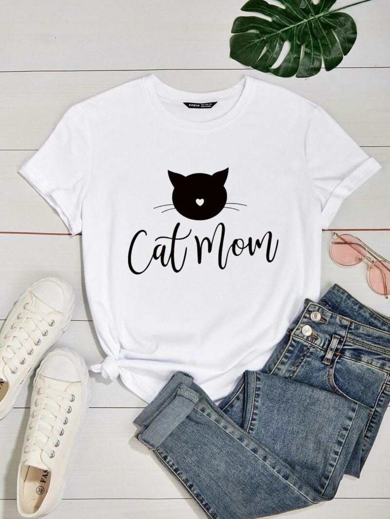 Дамска тениска Cat Mom*23