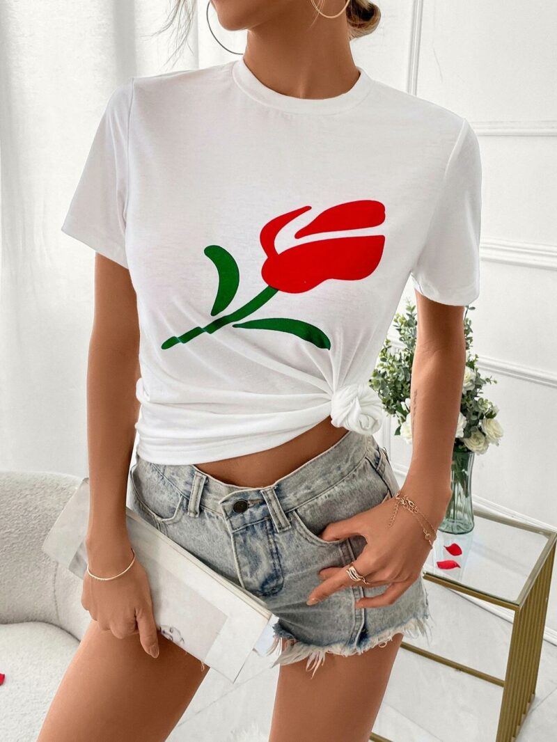 Дамска тениска Rose*2colors