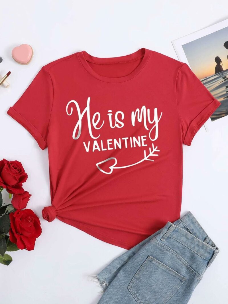 Дюмска тениска He is my Valentine
