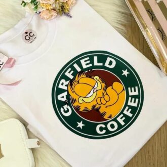 Дамска тениска Garfield Coffee DTG