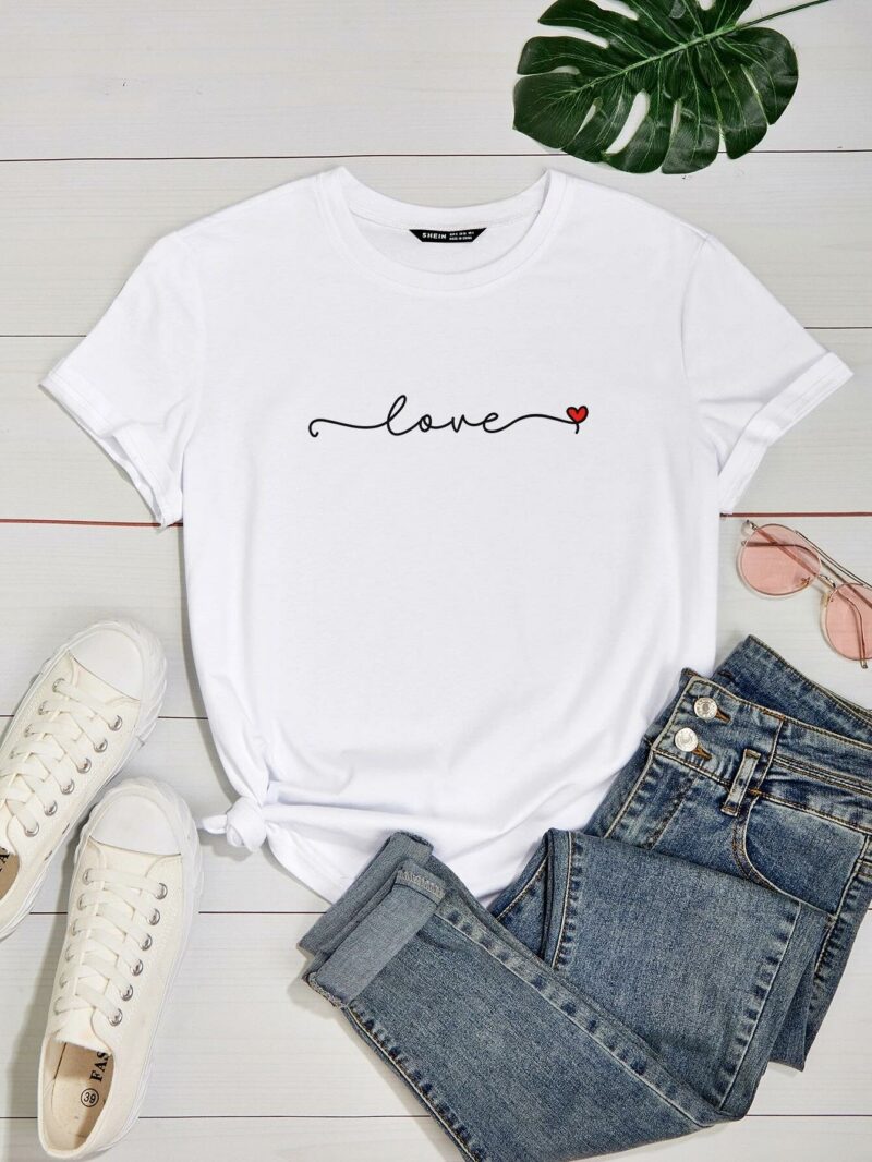 Дамска тениска Love*caligraphy