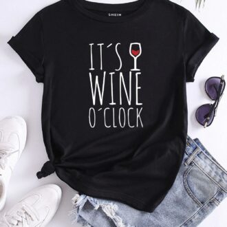 Дамска тениска It's Wine O'Clock