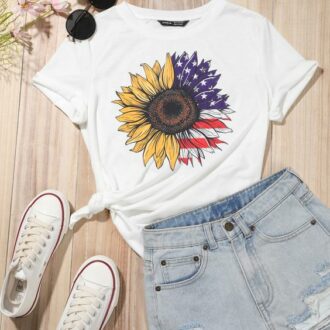 Дамска тениска Sunflower America DTG