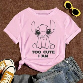 Дамска тениска Too Cute Stitch