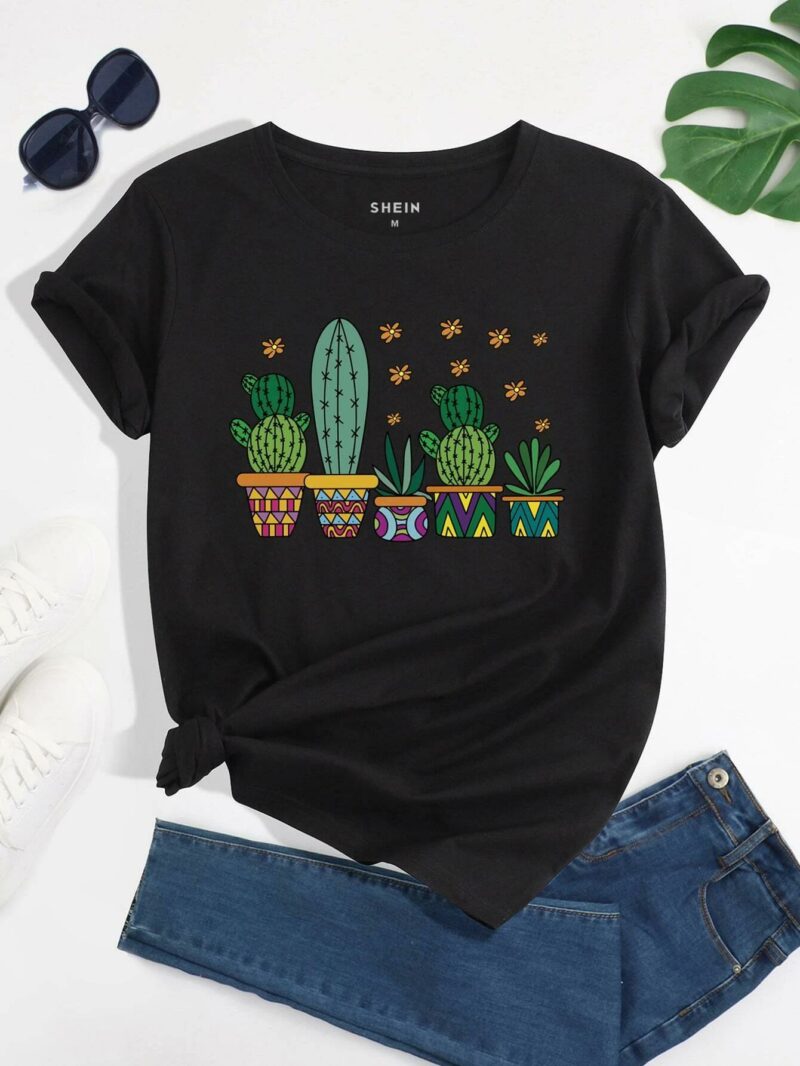 Дамска тениска Cactus Obsession DTG