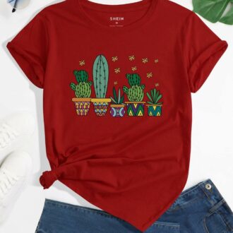Дамска тениска Cactuses DTG