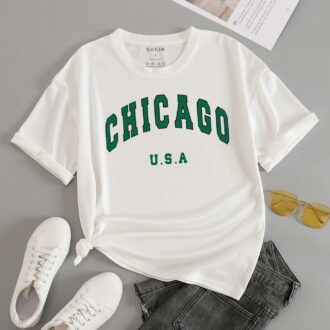 Дамска тениска U.S.A Chicago