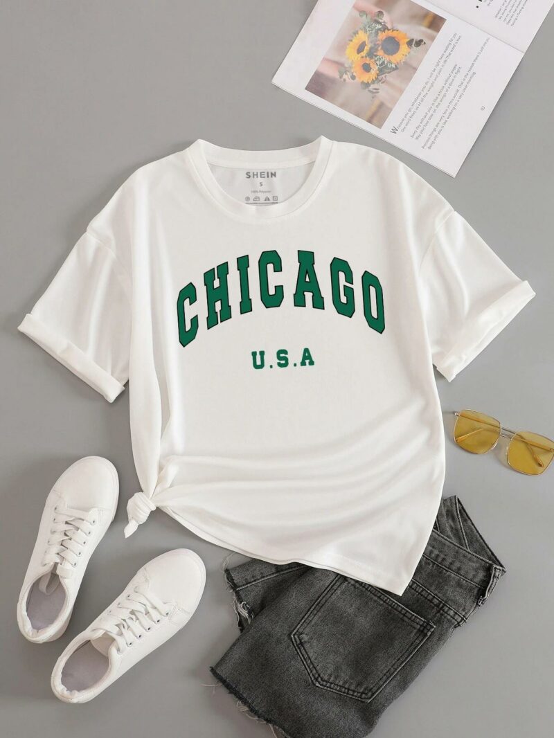 Дамска тениска U.S.A Chicago