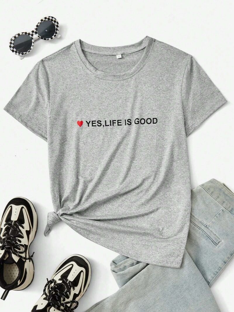 Дамска тениска Yes, Life is Good - SALE