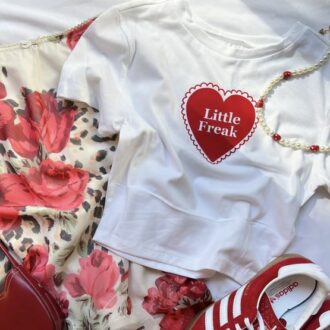 Дамска тениска Little Freak Red Heart