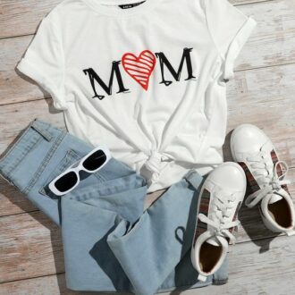 Дамска тениска Mommy Red Heart '23