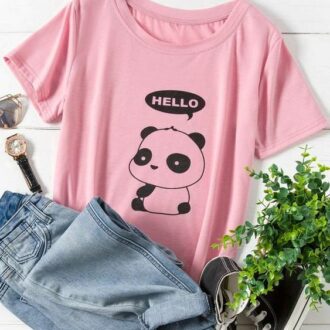 Дамска тениска Hello Panda