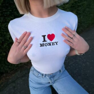 Дамска тениска I love Money