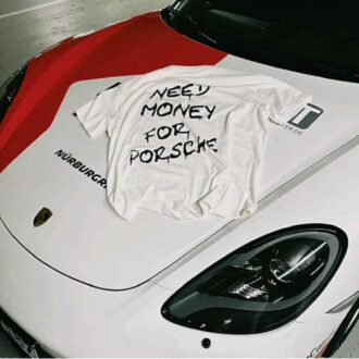 Дамска тениска Need Money for Porsche*back