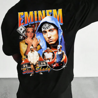 Мъжка oversize тениска Eminem Vintage Back DTG