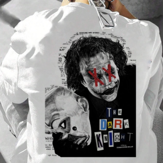 Мъжка oversize тениска The Dark Knight Joker Back DTG