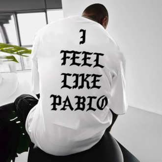 Мъжка oversize тениска I Feel Like Pablo F/B