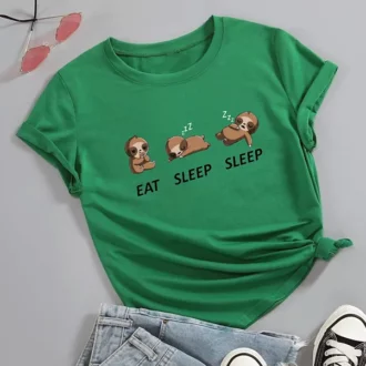 Дамска тениска Eat Sleep Sleep DTG