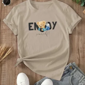 Дамска тениска Enjoy Yourself Bear DTG