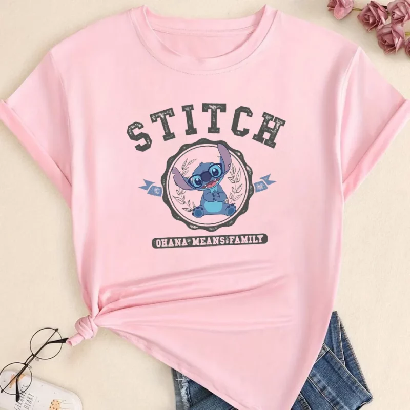 Дамска тениска Stitch Ohana 24 DTG