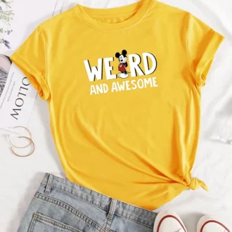 Дамска тениска Weird and Awesome Mickey DTG