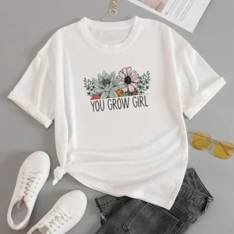 Дамска тениска You Grow Girl DTG