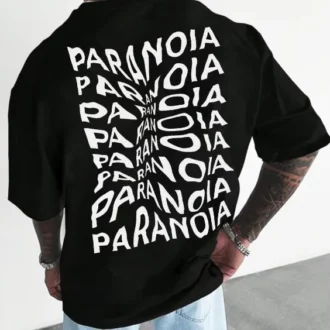 Мъжка oversize тениска Paranoia*back