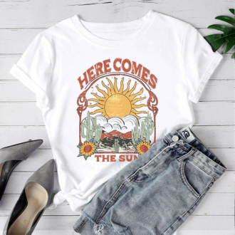 Дамска Тениска Here Come The Sun