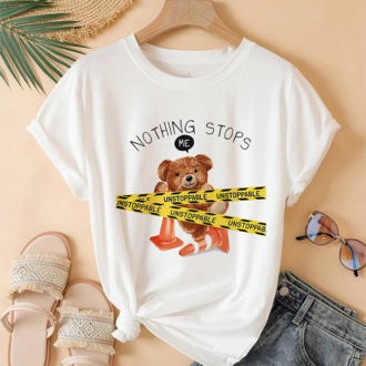 Дамска Тениска Nothing Stops Me Bear DTG