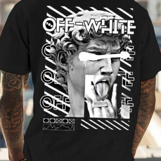 Мъжка Тениска Off white david Bask