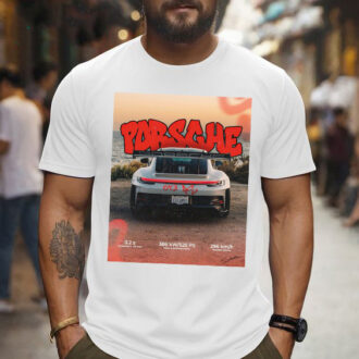 Мъжка Тениска Porsche graffiti DTG