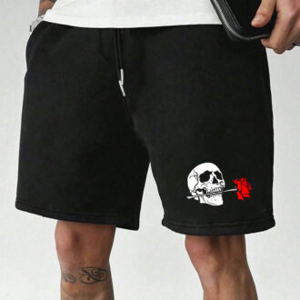 къси панталони Skull Rose DTG
