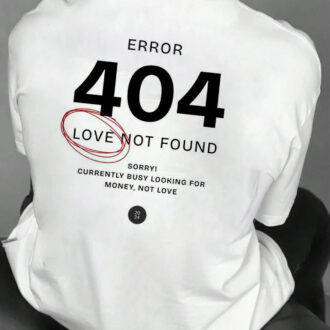 Мъжка тениска Error 404 back dtg