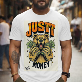 Мъжка тениска just money bear dtg