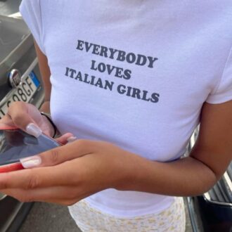 Дамска Тениска Loves italian jpg