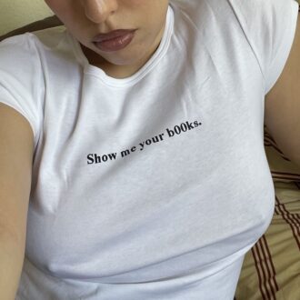 Дамска Тениска Show me your books 3 jpd