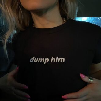 Кроп топ Dump him jpg
